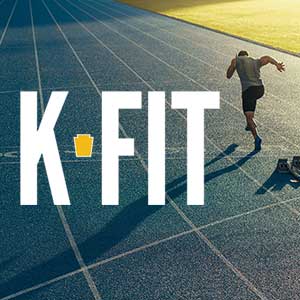 K-FIT image with a runner and kfit text