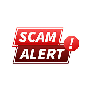 Scam Alert photo of a scam alert words
